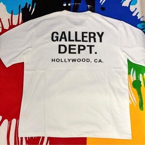 ✨Gallery Dept White Tee ✨with Black Print